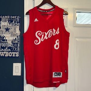 Sixers Okafor red jersey